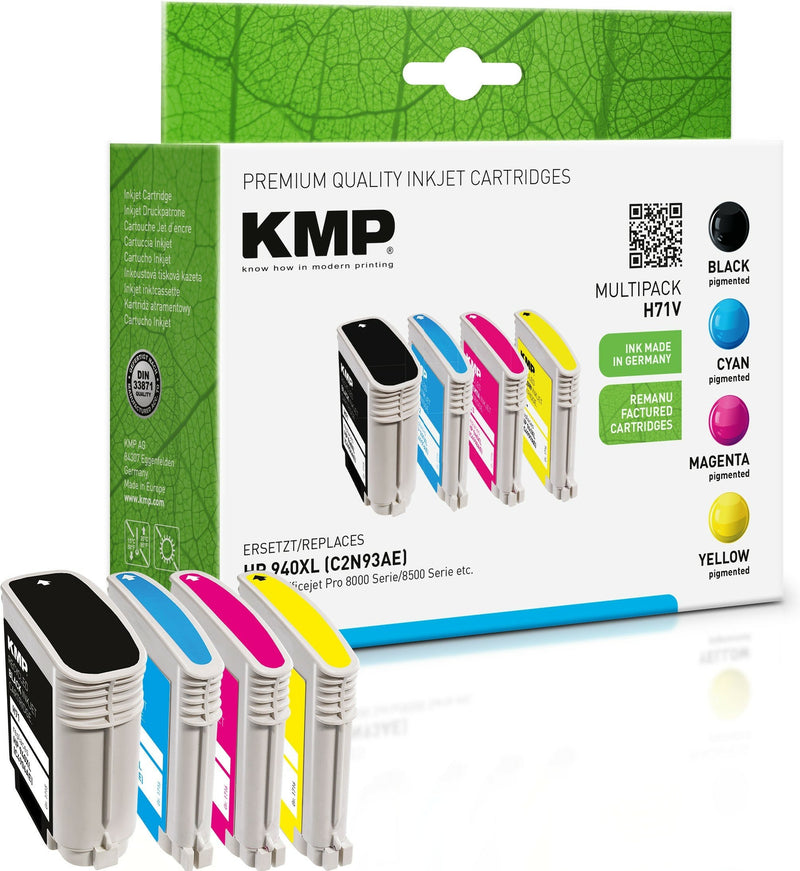 Kmp Cartridge HP No. 940XL Multip. 1400-2200S. H71V Rellenado