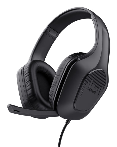 Trust Headphones Gaming With Microphone Gaming Gxt 415 Zirox Jack 3.5 Black — image 1