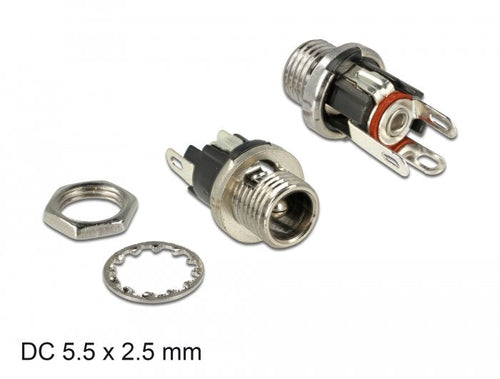 Connector DC 5,5 X 2,5 X 9,5MM Connector Female Assembly Version Soldable — image 1