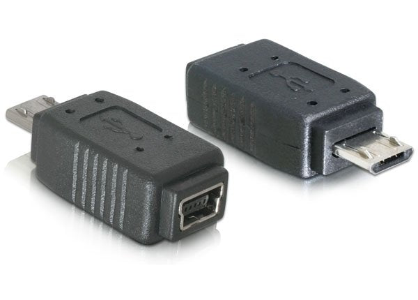 Delock Adaptor USB Micro-b Plug To Mini USB 5PIN Jack