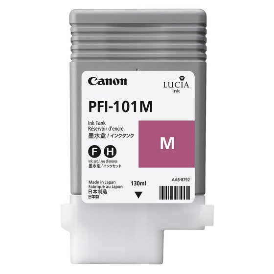 Canon Genuine Cartridge Inyeccion Ink Magenta PFI-101M 130ML Ipf/5000/6000/5100/6100 - 0885B001 -