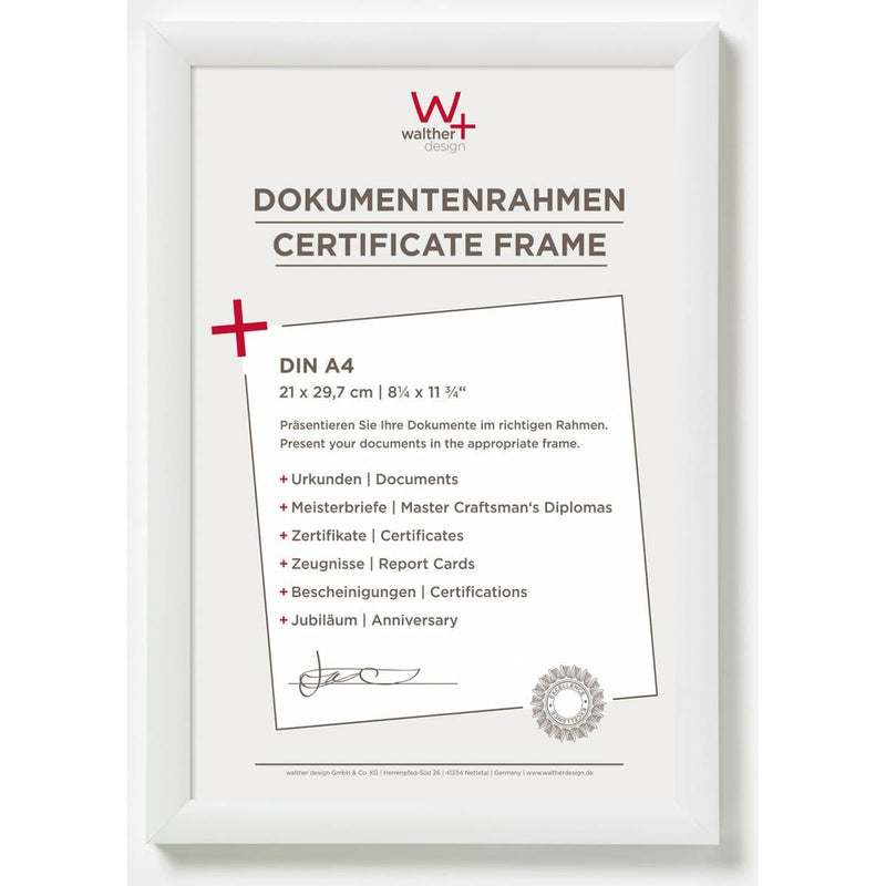 Walther Design KP130W Frame Expositor Pie Retroiluminado White