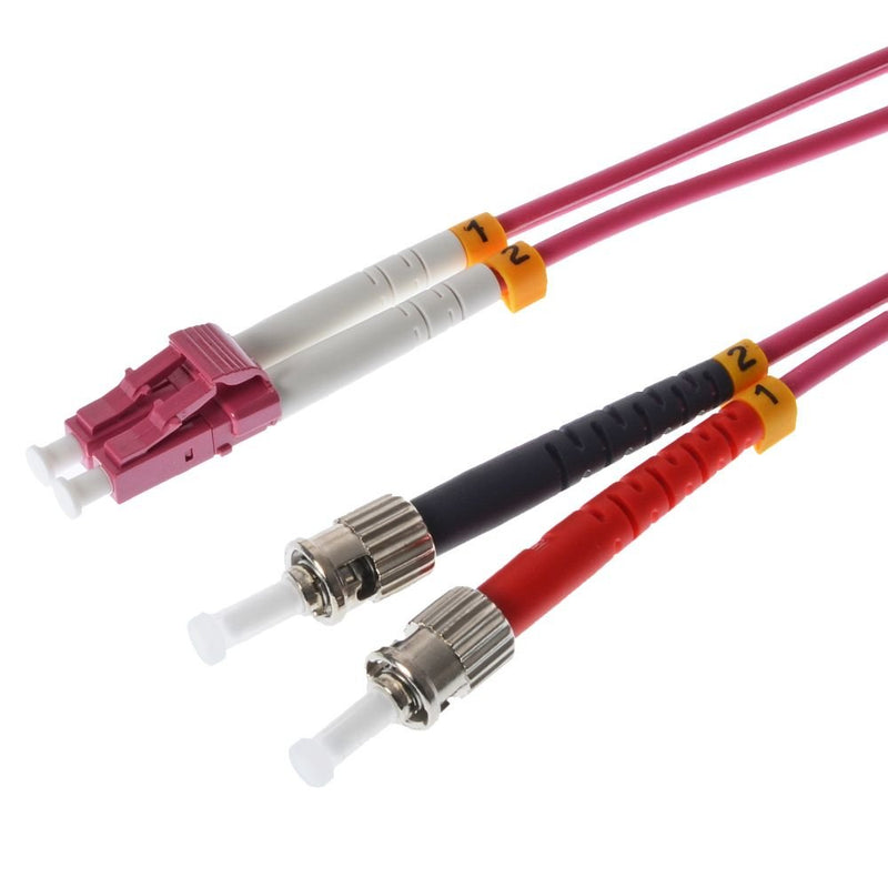 Helos Lwl Network Cable Lc/St Duplex 50/125?M OM4 Erikavioletat 3,0M
