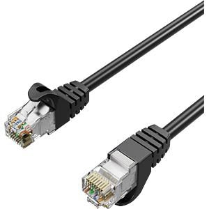 Shiverpeaks RJ45 Network Cable S FTP CAT.7, Pur, Black 5M