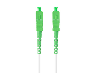 Lanberg Cable Fibre 20M Mono Sc/Apc-sc/Apc Simplex G657B3 Lszh White — image 1