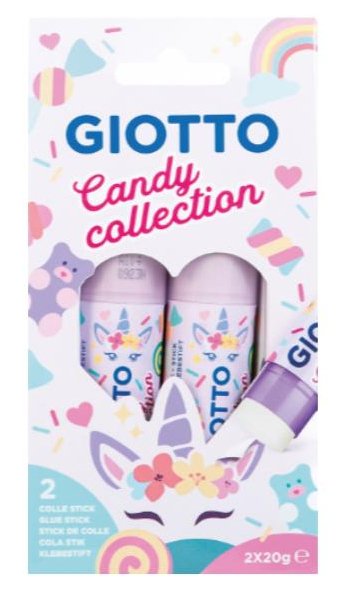 Giotto Candy Collection Pack 2 Barcodes Glue Medium 20GR - Secado Fast - Apto Uso School