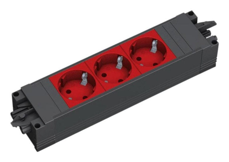 Bachmann Power Strip Step Base 3VÍAS Black/Red Without Cable Sistema Enchufable Wieland