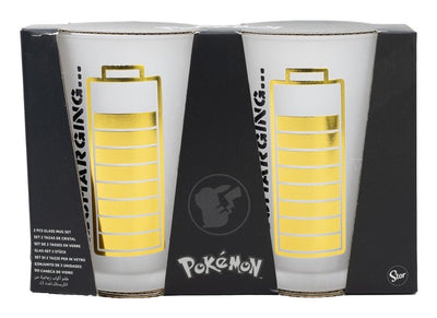 Set 2 Glasses Casual 490ML Pokemon Thunderstruck — image 1