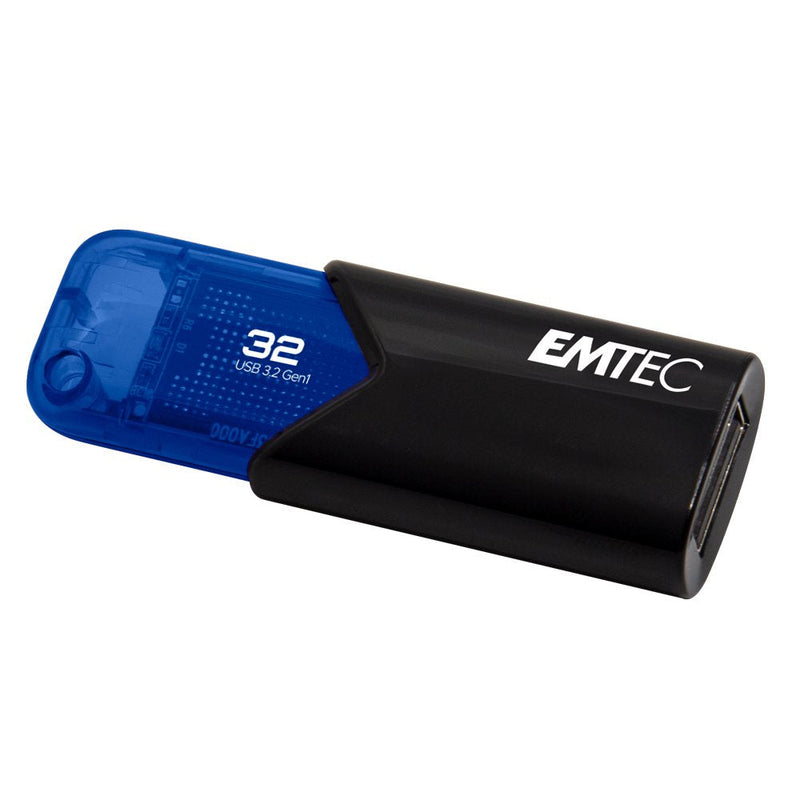 Emtec USB Flash Drive 32GB B110 USB 3.2 Click Easy Blue