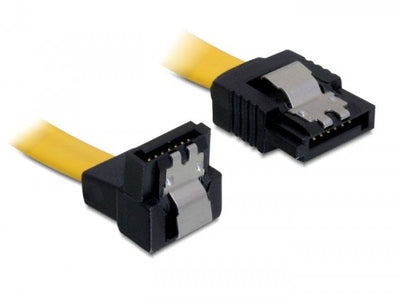 Delock Cable SATA 6GB/S Unten Angular 70CM Yellow — image 1