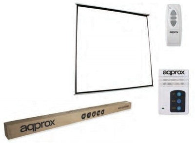 Approx Screen Mural Electrica 240 X 240 Apta Wall And Ceiling Remote Control — image 1