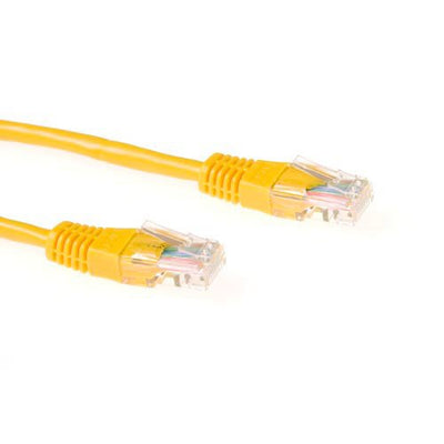 Yellow 20 Meter U UTP CAT.5E Patch Cable With RJ45 Connectors — image 1