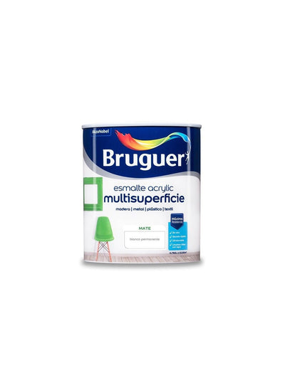 Bruguer Esmalte Acrylic Multisuperficie Matte White Permanente 0,750L 5069889 — image 1