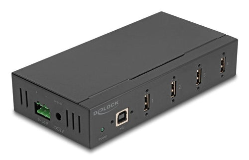 Industrial Hub 4 X USB 2.0 Type a With 15 Kv Esd Protection And Carriles Din Fijación — image 1