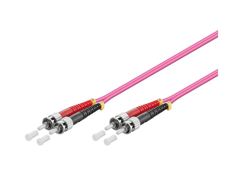 Cable Alcasa 0.5M St/St Fibre Optic 0,5M OM4 Violet