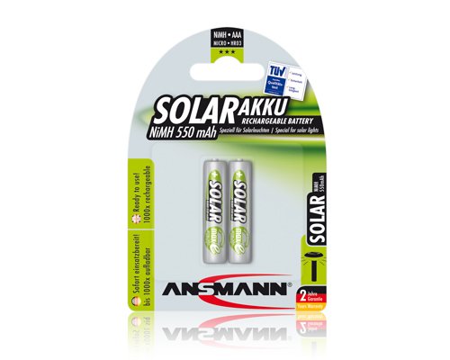 Ansmann 1X2 Maxe Nimh Rechargeable Micro Aaa 550MAH Solar — image 1