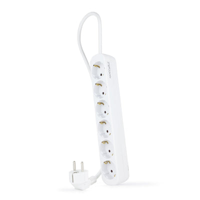Nanocable Power Strip 6 Sockets - 1.4M - White — image 1