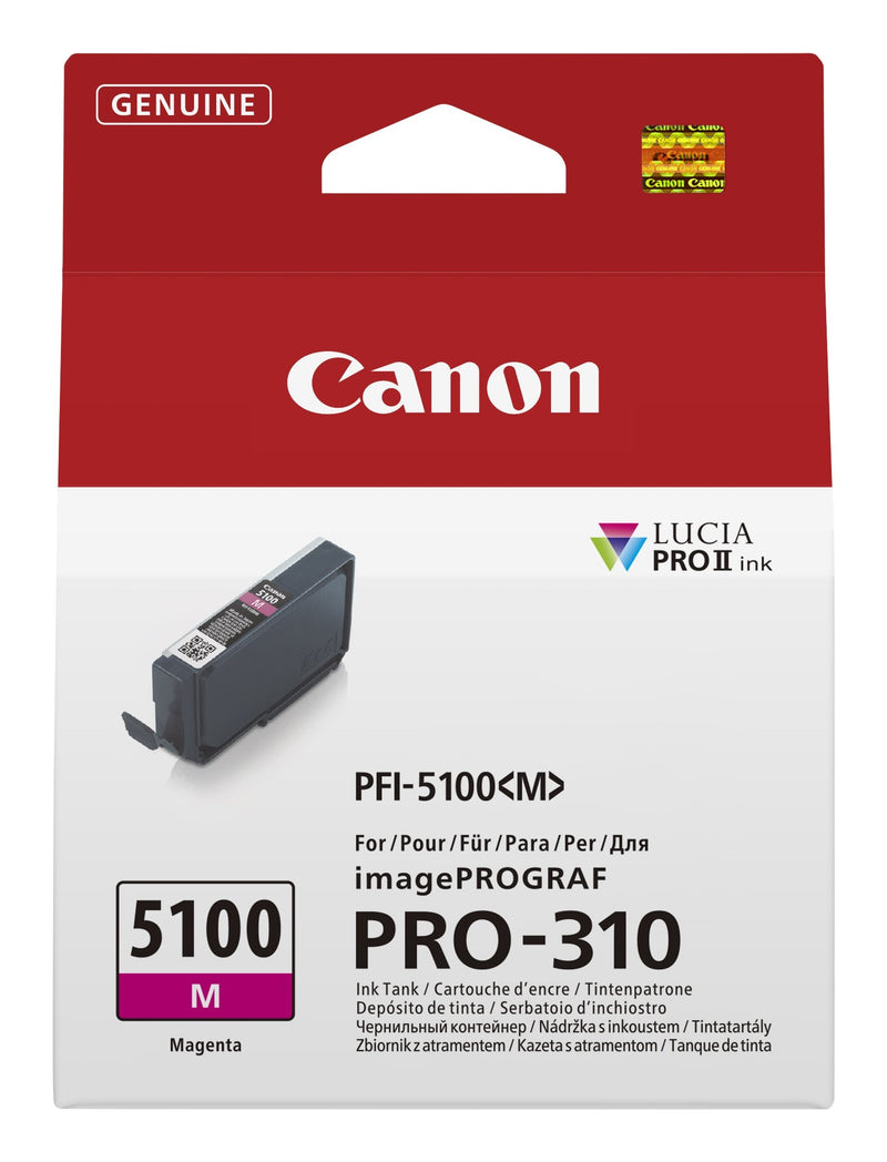 Canon Ink PFI-5100 Magenta M Ink Tank 14ML