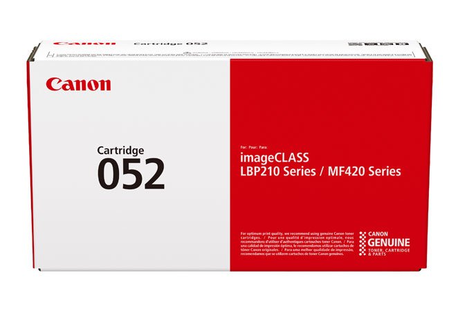 Canon Genuine Toner 052 Black Imageclass LBP212, LBP215, MF426, I-sensys LBP212, LBP214, LBP215, MF421, MF426,