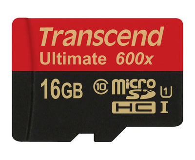 Transcend microSD 16GB SD Uhs-i Clase 10 600X Sdhc — image 1
