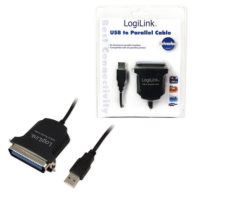 Logilink Adapter USB Male / Paralelo Male