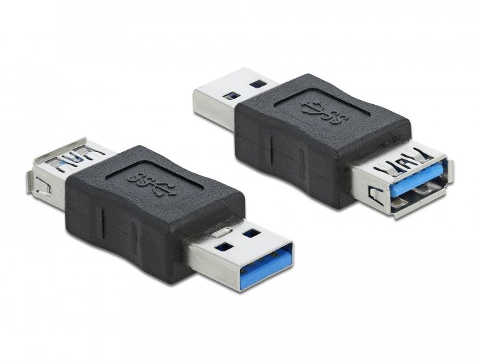 Delock 66497 Adapter USB 3.0 Tipo-a Male a Tipo-a Female With Bloqueador Datos