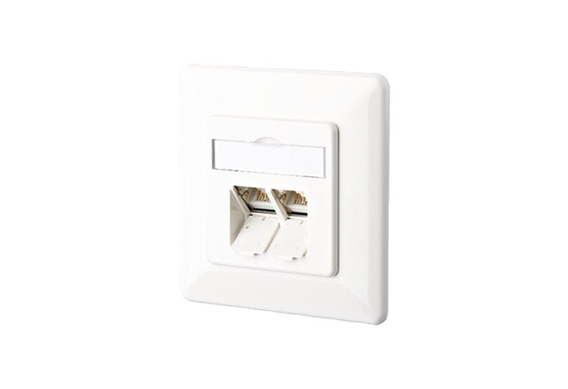 Metz Connect E-dat C6A 2 Port Up White Puro