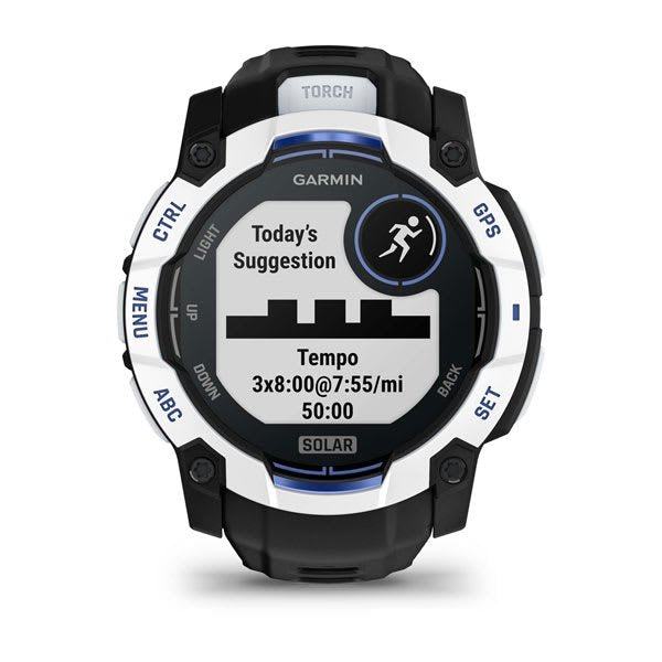 Garmin Watch Instinct 3 Solar GPS 50MM - White