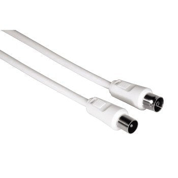 Hama Cable Coaxial Antenna Male/Female - Length 5M - Apantallamiento 75DB - Impedancia 75OHM - White — image 1
