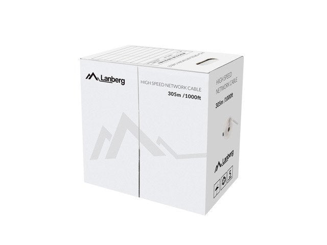 Lanberg Cable Network LCU5-12CU-0305- And (u/UTP, 305M, 5E, Yellow Colour
