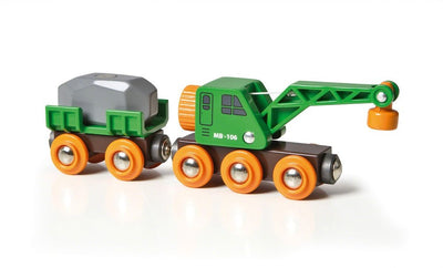 Brio Camión Grúa World Green With Remolque, Vehículo Toy Green/Yellow 33698 — image 1