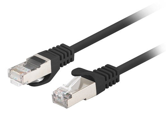 Lanberg Network Cable CAT.6 FTP 1M Black 10-PACK