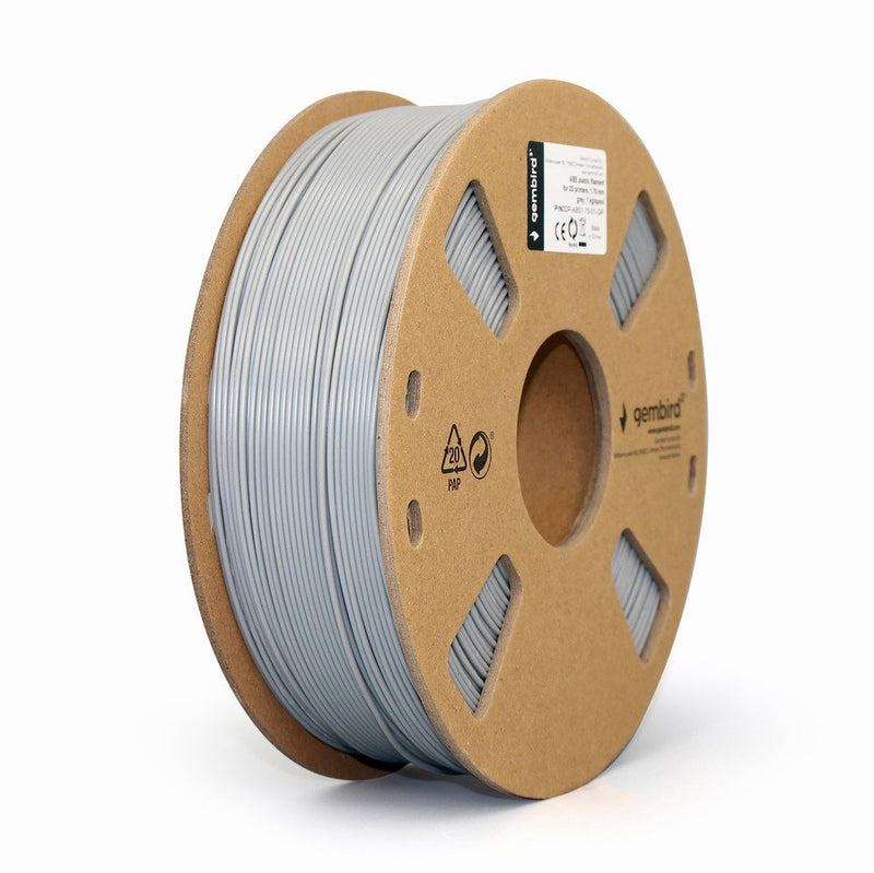 Gembird Bobina Filamento Abs 1.75MM 1KG Natural Grey