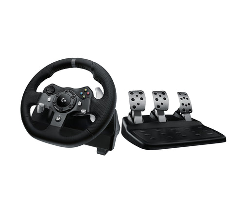 Logitech Wheel Carreras G920 Driving Forcé Xbox One PC Forcé Feedback With Dos Motores 900 Rotación Pedals Cal — image 1