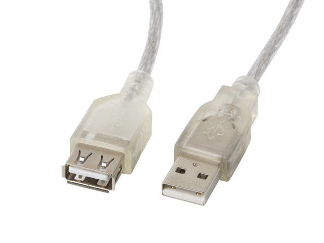 Lanberg Cable CA-USBE-12CC-0050-TR USB 2.0 5M USB a Transparent