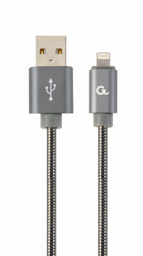 Gembird CC-USB2S-AMLM-1M-BG Cable Charging And Datos Lightning 1M, Grey Metallic — image 1