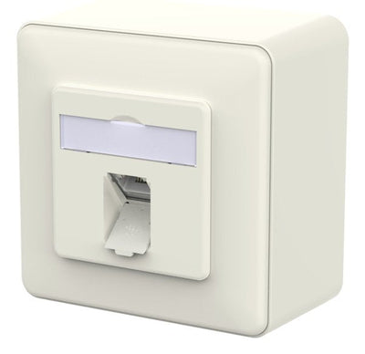 Metz Connect 130D370002-I Socket Power RJ-45 White — image 1