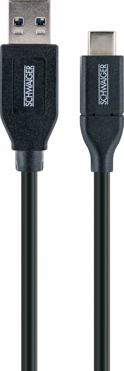 Schwaiger USB Cable 3.0A - Connector USB 3.1 C, 0.50M Black — image 1