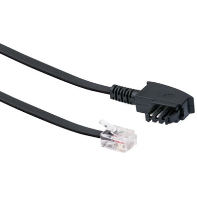 Schwaiger Cable Dsl RJ12 6P2C - Tae-f 6P4C 6M Black — image 1