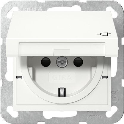Gira 441403 Schuko Kd + Sh System 55 White Puro