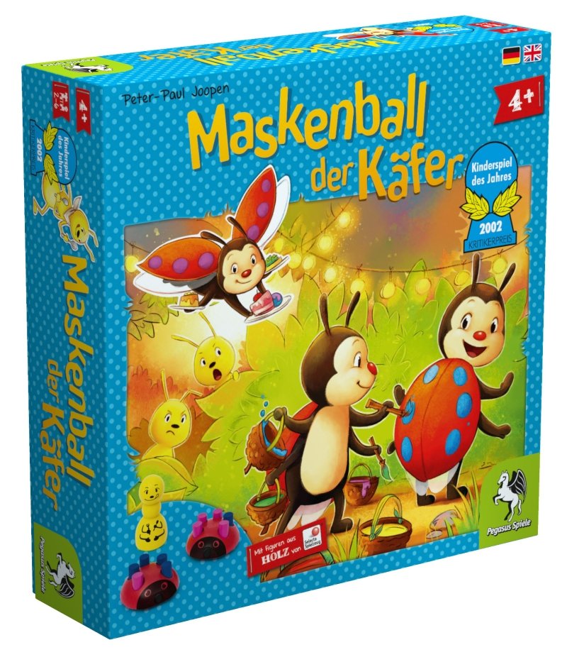 Pegaso Bola Enmascarada Escarabajos, Juego de mesa Kids Year 2002 66001G