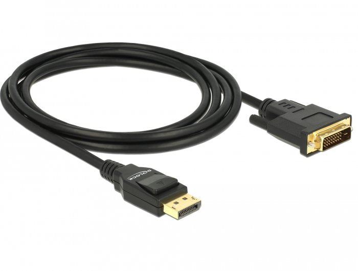 Delock Cable DisplayPort 1.2 Male DVI 24 + 1 Male 2M Black