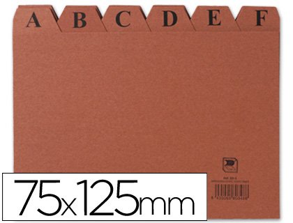 Mariola Índice Ficheros a-z 125X75 Cartón Leather — image 1