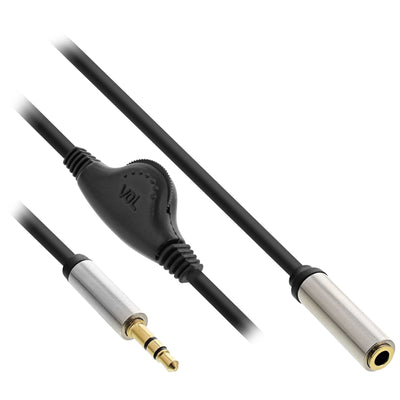 Inline Cable Audio Slim 3,5MM M a H, With Control Volumen 0,25M — image 1