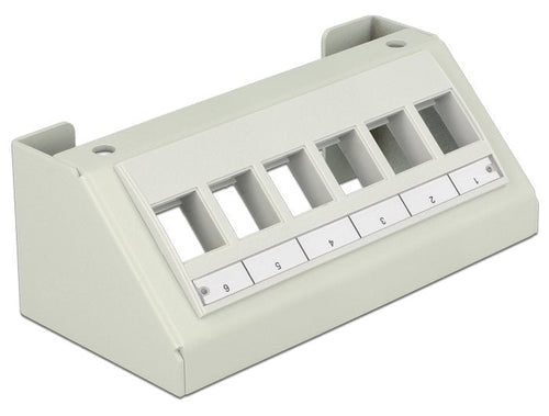 Keystone Multimedia Panel 6 Port Grey — image 1