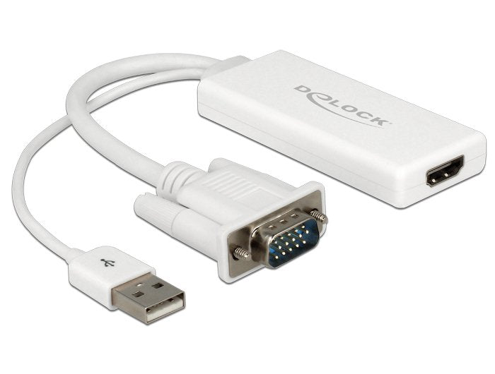 Delock Adapter VGA a HDMI With Audio USB 62460