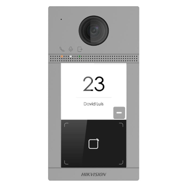 Hikvision DS-KV8113-WME1(C) Sistema Intercomunicación Video 2 MP Black Grey