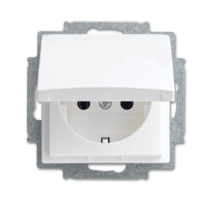 Busch Jaeger Bj 20 EUK-914 Schuko Sockets Power Inserto White Alpino Busch-balance Si