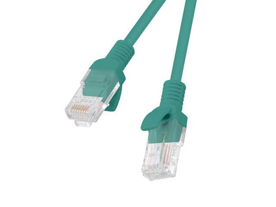 Lanberg Pack 10 Cables Network RJ45 CAT.5E UTP 0.25M Green — image 1