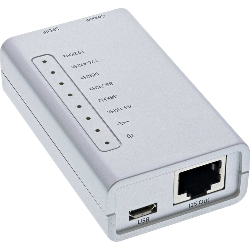 Inline Adapter Audio USB HD 24 Bits 192KHZ a Convertidor Digital Coaxial / Toslink / I2S